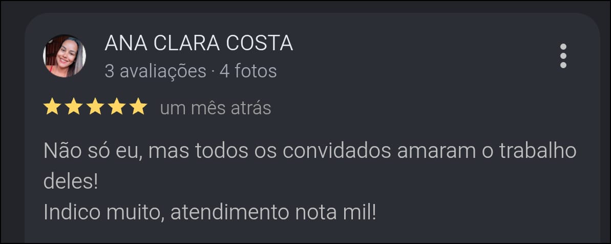 Avaliação de Ana Clara Costa