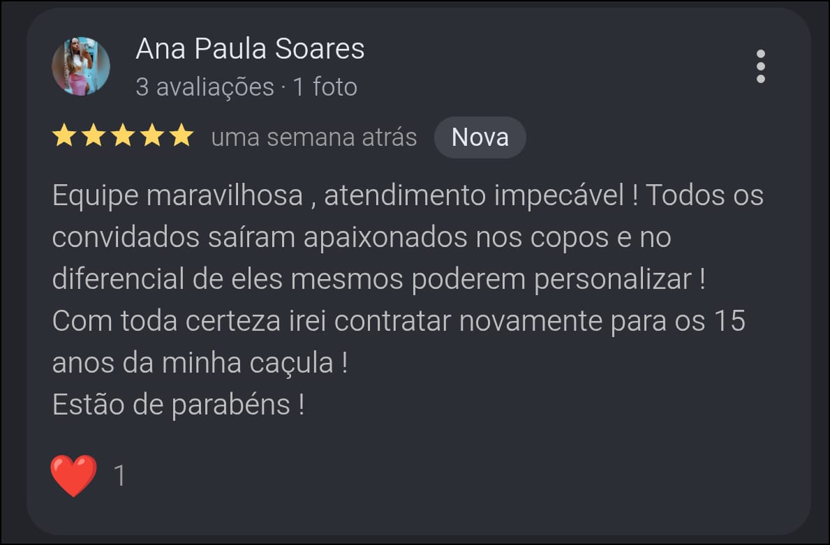 Avaliação de Ana Paula Soares