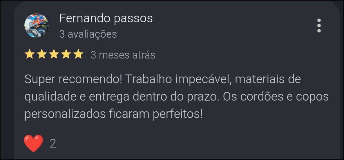 Avaliação de Fernando Passos
